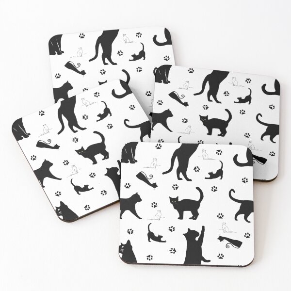 Item preview, Black Cat Moonlight Pattern designed and sold by kyrasolis.