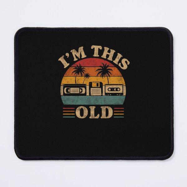 Item preview, I'm This Old 80s 90s Retro Tech Vintage Nostalgia Birthday designed and sold by JonesFlora2025.
