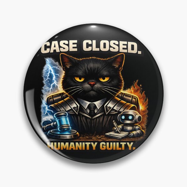 Item preview, Tired Black Cat Climate Judge designed and sold by Omni Craft .
