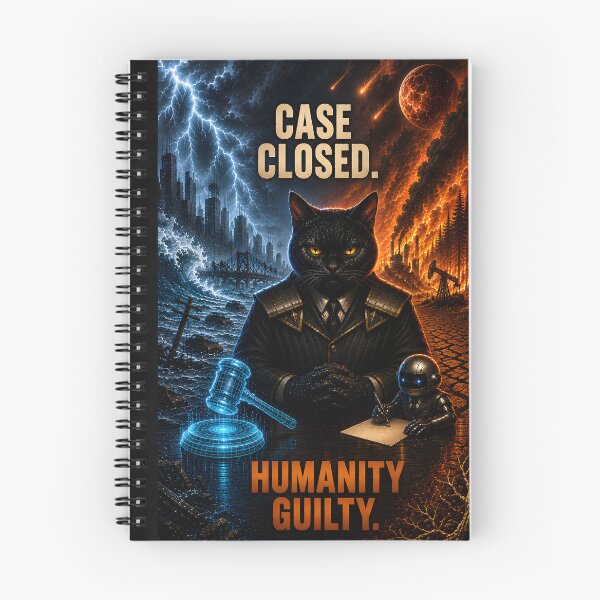 Item preview, Tired Black Cat Climate Judge designed and sold by Omni Craft .