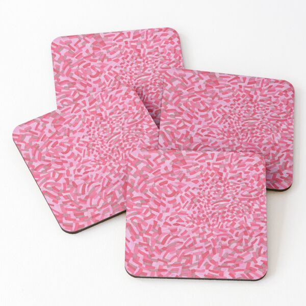 Item preview, Chaotic Rectangle Pattern in Reds and Pinks. designed and sold by inklets.
