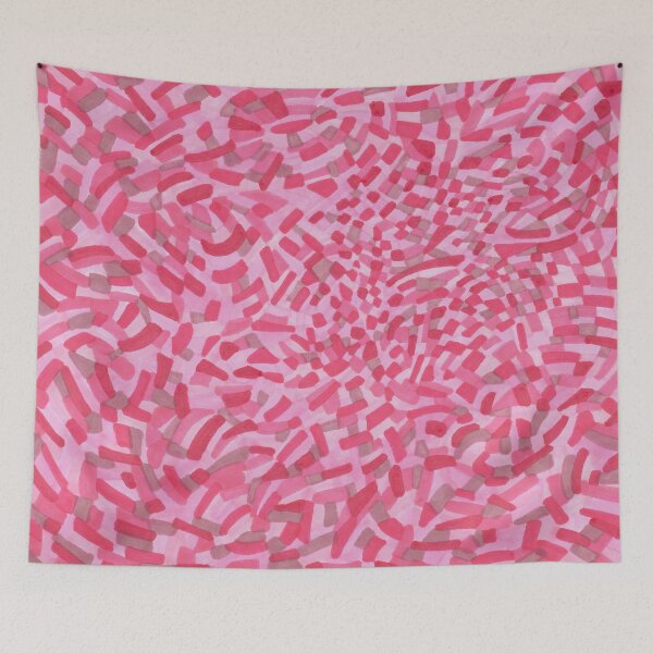 Item preview, Chaotic Rectangle Pattern in Reds and Pinks. designed and sold by inklets.