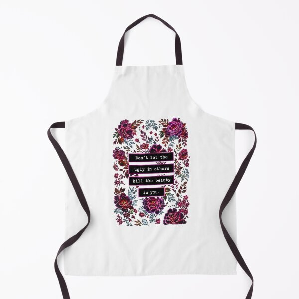 Item preview, Don't Let The Ugly In Others Kill The Beauty In You Floral Gothic Inspirational Quote designed and sold by kienoy.
