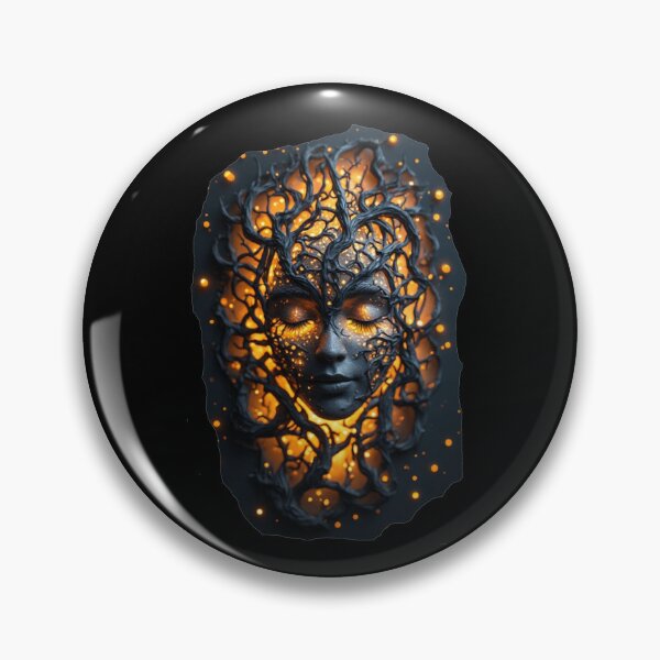 Item preview, Mystical Glowing Forest Spirit Face Art designed and sold by halibutgoatramb.
