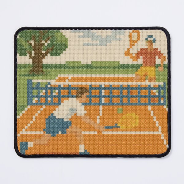 Item preview, Vintage Tennis Cross Stitch Pattern designed and sold by minbadesign.