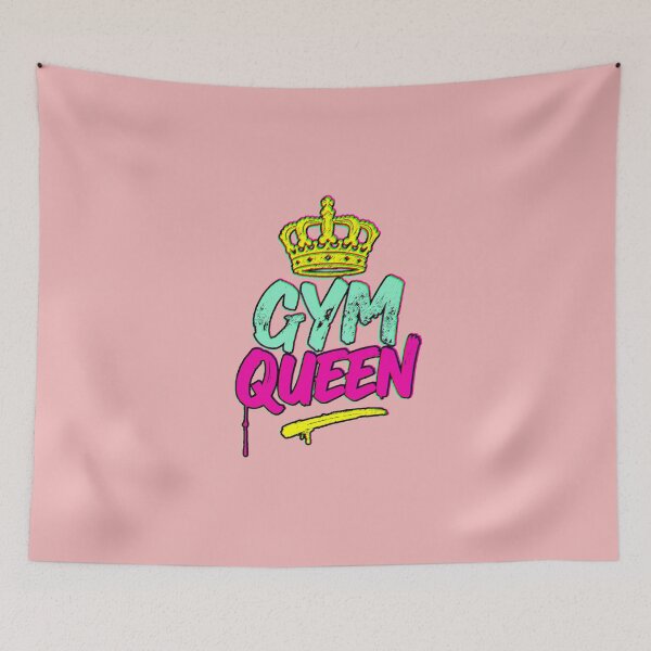Item preview, Gym Queen Pink Crown Grunge Motivation Gym Girl designed and sold by AstronautMerch.