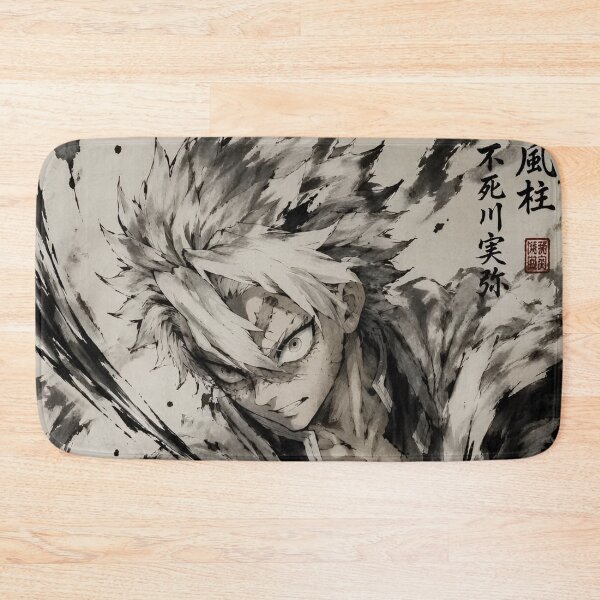Item preview, Ink Storm Samurai Warrior – Monochrome Brushstroke Anime Style Sword Art designed and sold by Dyan4.