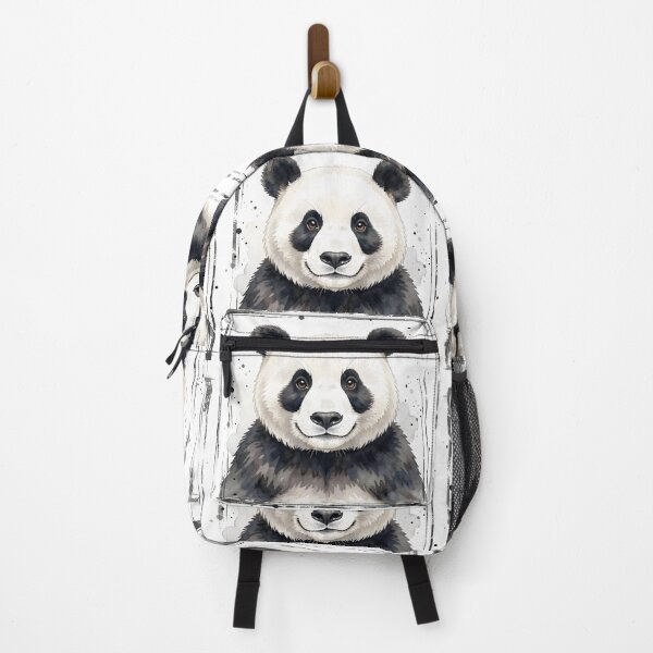 Item preview, Watercolor Panda Bear Illustration with Grunge Frame designed and sold by Marcu Ioachim.