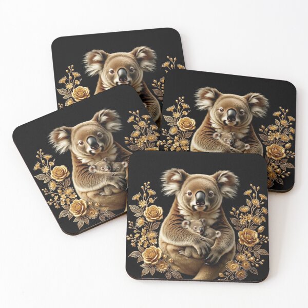 Item preview, Golden Koala Family Love designed and sold by Phitwhim.