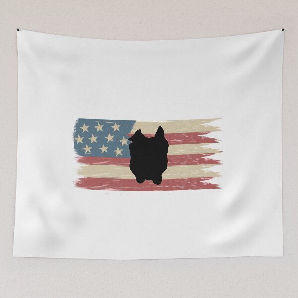Item preview, Bulldog silhouette on American flag designed and sold by vibeno1.