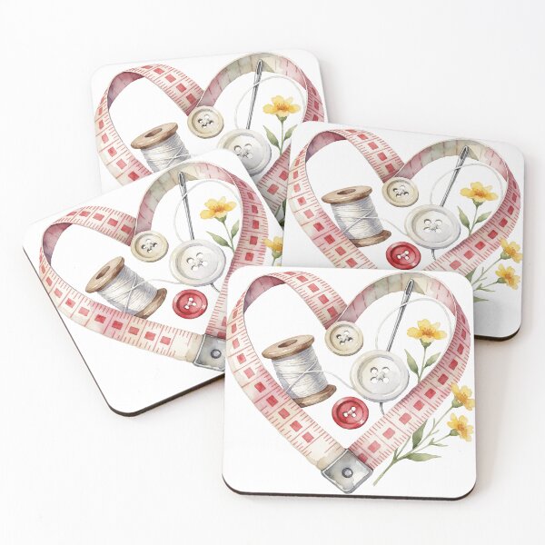 Item preview, Measuring Tape Heart Sewing Illustration designed and sold by AillustriaAK.