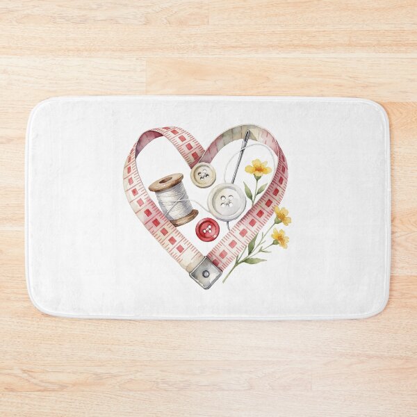 Item preview, Measuring Tape Heart Sewing Illustration designed and sold by AillustriaAK.