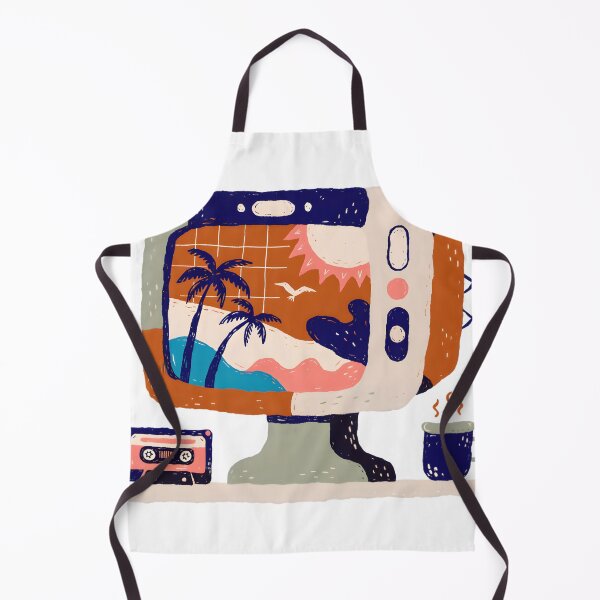 Item preview, Retro Vaporwave CRT Monitor Beach Art designed and sold by PixelThrive.