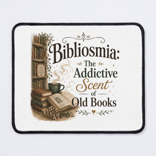 Item preview, Bibliosmia – The Addictive Scent of Old Books | Vintage Book Lover Design. designed and sold by  BreedCraft Studio.