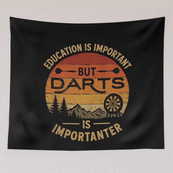 Item preview, Education Is Important But Darts Is Importanter Darts Player Hobby Fan Gift designed and sold by RetroMini2026.