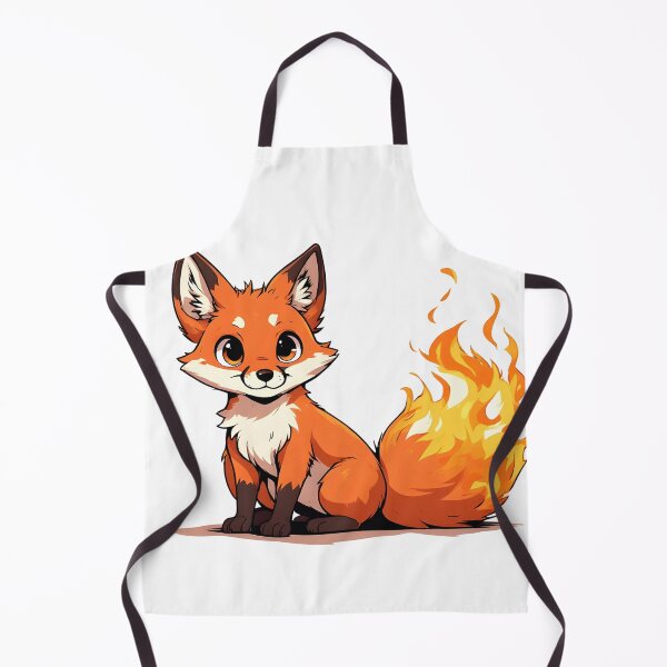 Item preview, Cute Fire-Tailed Fox Cub – Magical Cartoon Fantasy Illustration designed and sold by Karolina’s Cozy Creations.