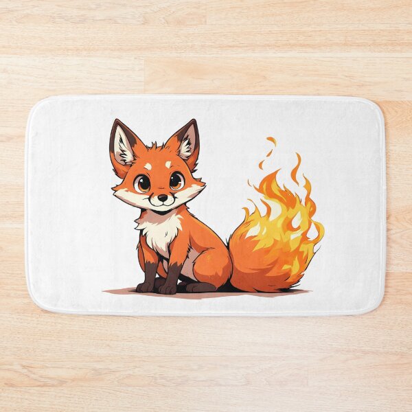 Item preview, Cute Fire-Tailed Fox Cub – Magical Cartoon Fantasy Illustration designed and sold by Karolina’s Cozy Creations.