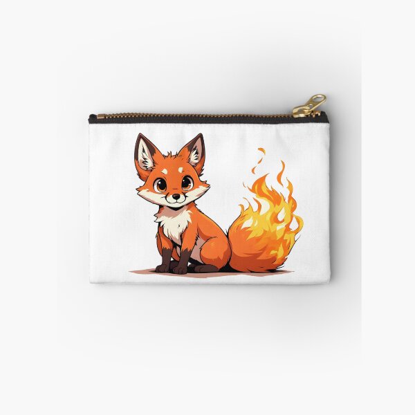 Item preview, Cute Fire-Tailed Fox Cub – Magical Cartoon Fantasy Illustration designed and sold by Karolina’s Cozy Creations.
