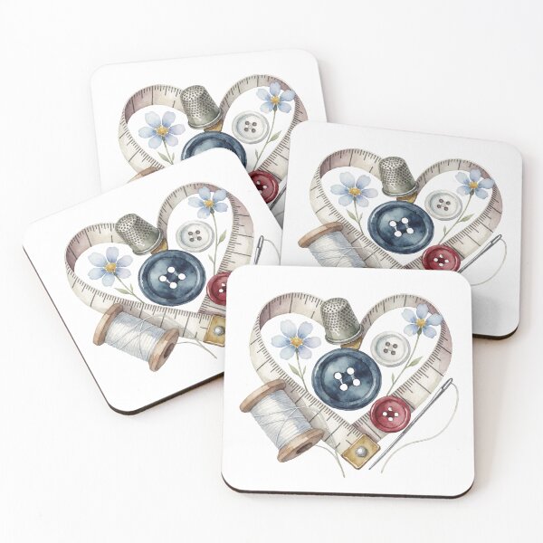 Item preview, Measuring Tape Heart Sewing Illustration designed and sold by AillustriaAK.
