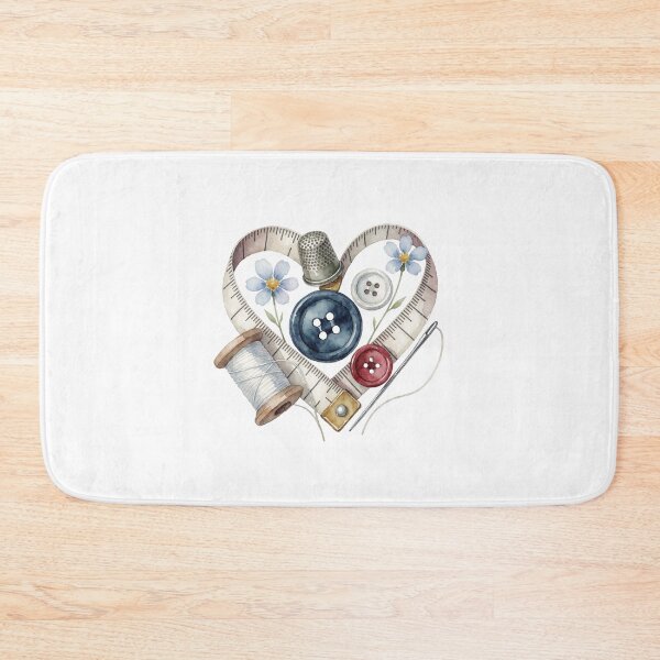 Item preview, Measuring Tape Heart Sewing Illustration designed and sold by AillustriaAK.