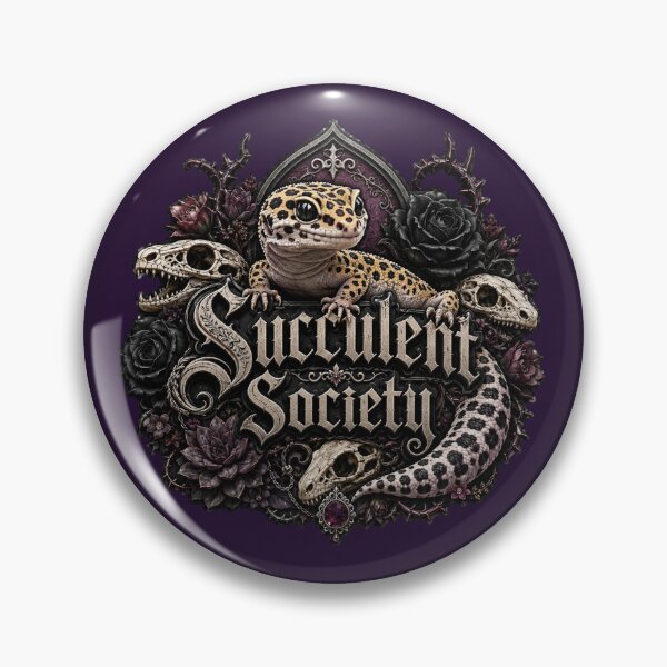 Item preview, Succulent Society Gothic Leopard Gecko designed and sold by Weirdwildco69.