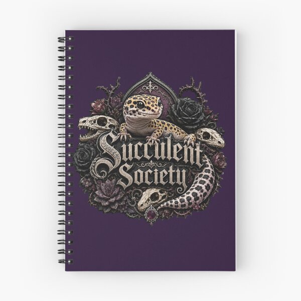 Item preview, Succulent Society Gothic Leopard Gecko designed and sold by Weirdwildco69.