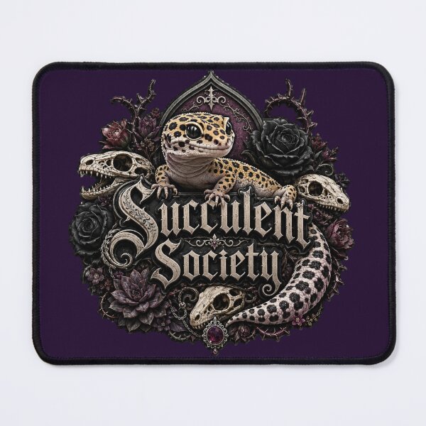 Item preview, Succulent Society Gothic Leopard Gecko designed and sold by Weirdwildco69.