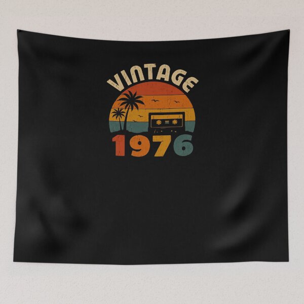 Item preview, Vintage 1976 Birthday Gift Born 1976 Retro Men Women designed and sold by JonesFlora2025.