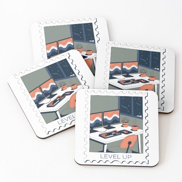 Item preview,  Aesthetic Vintage PC Gaming Stamp Art designed and sold by PixelThrive.