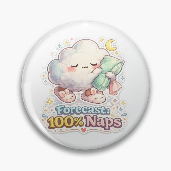 Item preview, Forecast: 100% Naps – Cute Sleepy Cloud Cartoon Kawaii T-Shirt designed and sold by NarpLTD.