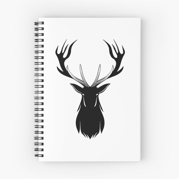 Item preview, Deer head sketch silhouette  designed and sold by midsketcher.