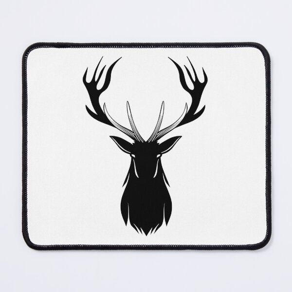 Item preview, Deer head sketch silhouette  designed and sold by midsketcher.