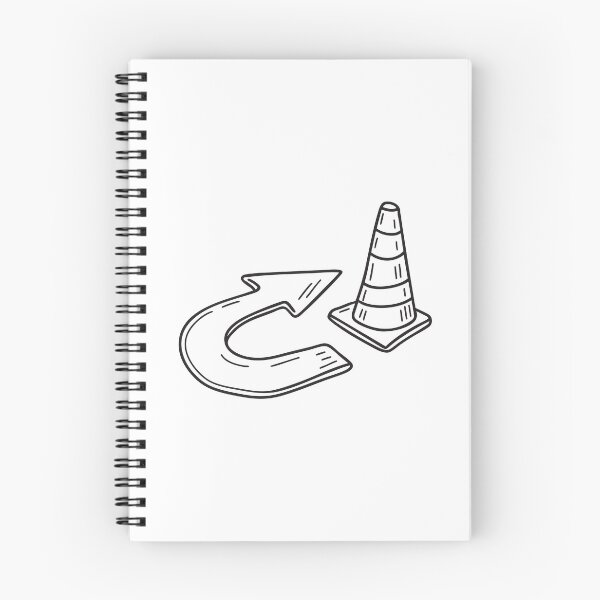 Item preview, Traffic Cone Near U Turn Road Mark designed and sold by rasagamastore.