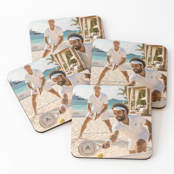 Item preview, Ronaldo and Mo Salah Beach Tennis Resort Graphic designed and sold by mo-carnival.