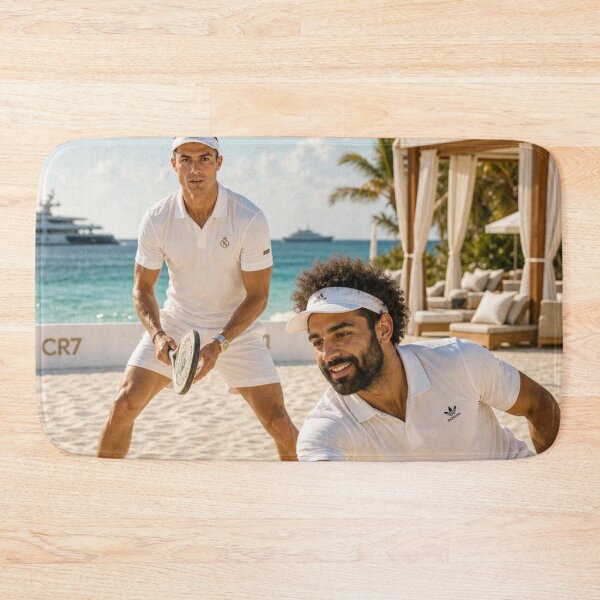 Item preview, Ronaldo and Mo Salah Beach Tennis Resort Graphic designed and sold by mo-carnival.