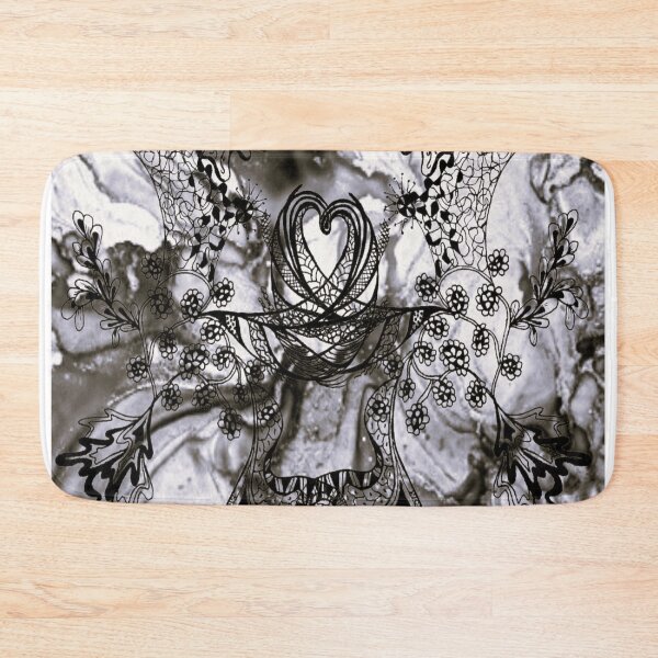 Item preview, Lace Heart Floral Mandala designed and sold by CyndiEpps.