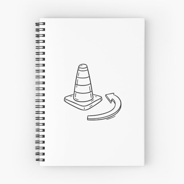 Item preview, Cone Near U Turn Road Sign designed and sold by rasagamastore.