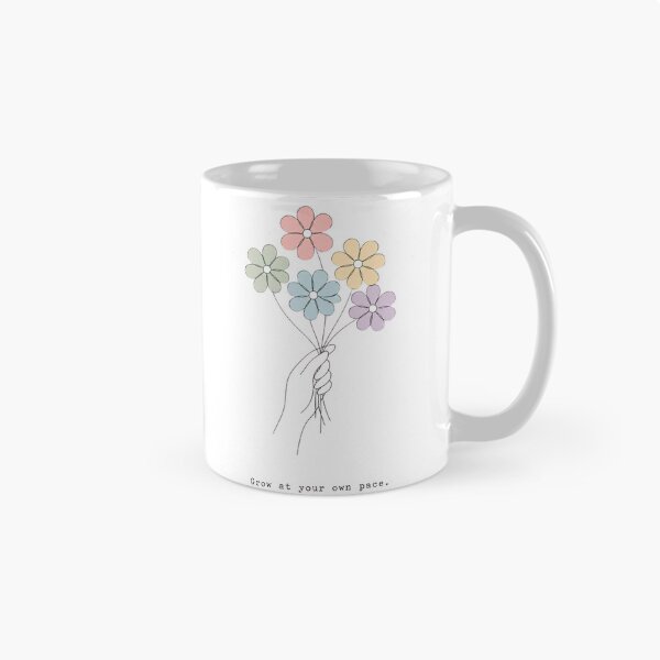 Item preview, Grow At Your Own Pace Pastel Rainbow Flowers LGBTQ Pride Journey Design designed and sold by Melian Vintage.