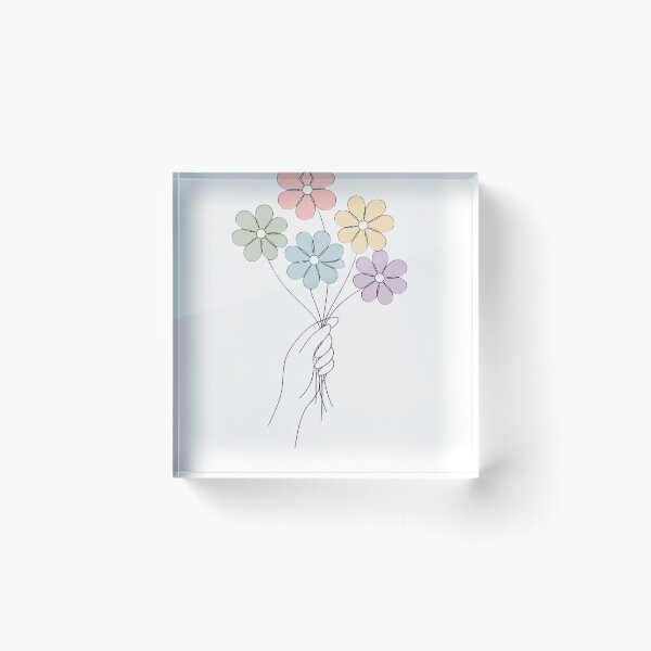 Item preview, Grow At Your Own Pace Pastel Rainbow Flowers LGBTQ Pride Journey Design designed and sold by Melian Vintage.