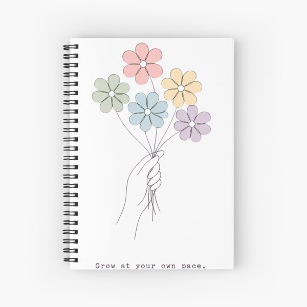 Item preview, Grow At Your Own Pace Pastel Rainbow Flowers LGBTQ Pride Journey Design designed and sold by Melian Vintage.