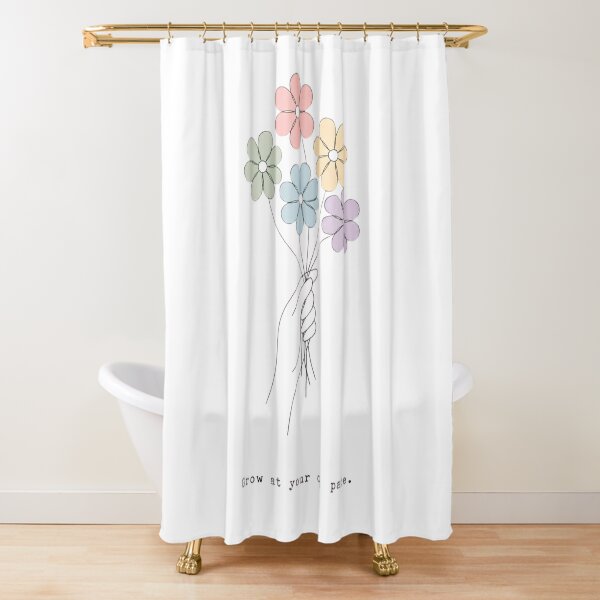 Item preview, Grow At Your Own Pace Pastel Rainbow Flowers LGBTQ Pride Journey Design designed and sold by Melian Vintage.