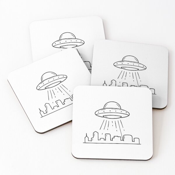 Item preview, UFO Above City Skyline designed and sold by rasagamastore.