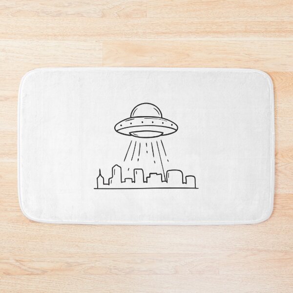 Item preview, UFO Above City Skyline designed and sold by rasagamastore.
