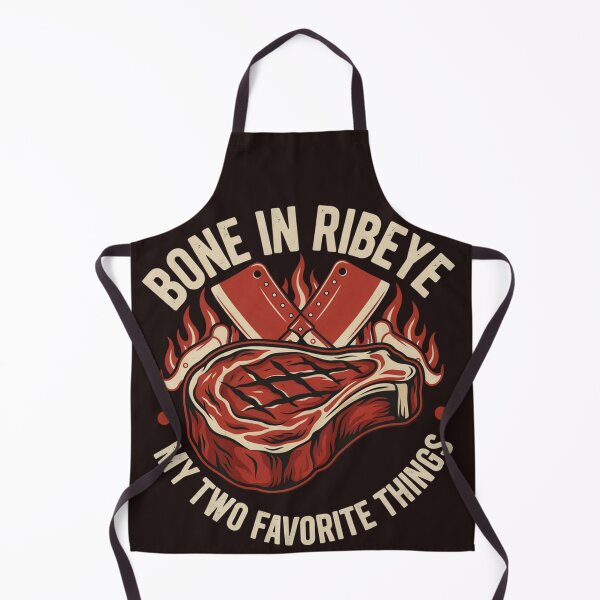 Item preview, Bone In Ribeye My Two Favorite Things Funny Steak BBQ designed and sold by Malaryk.