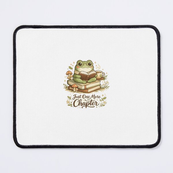 Item preview, Just One More Chapter Cute Frog Reading Book Lover Sticker designed and sold by Velori-World.