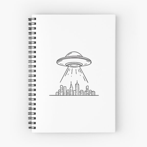 Item preview, Flying Saucer Over Urban Skyline designed and sold by rasagamastore.