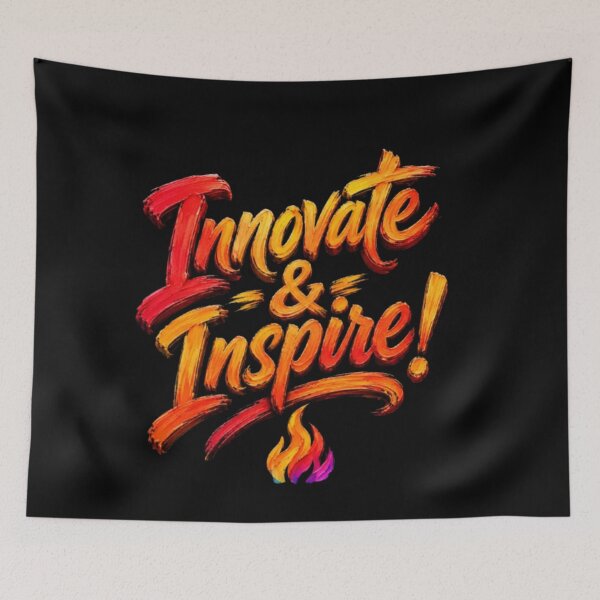 Item preview, Innovate and Inspire Typography Text Art designed and sold by Pawar1999.