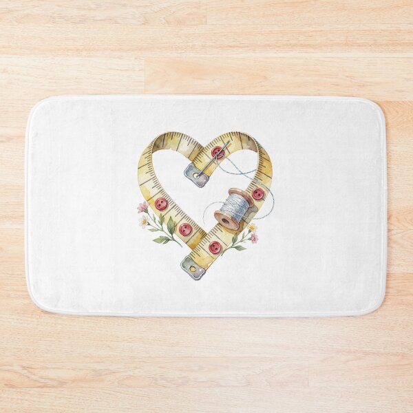 Item preview, Measuring Tape Heart Sewing Illustration designed and sold by AillustriaAK.