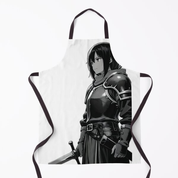 Item preview, Illustration - Female Warrior in Medieval Fantasy Armor, Detailed Dark Fantasy Manga Style designed and sold by AnimeShin.