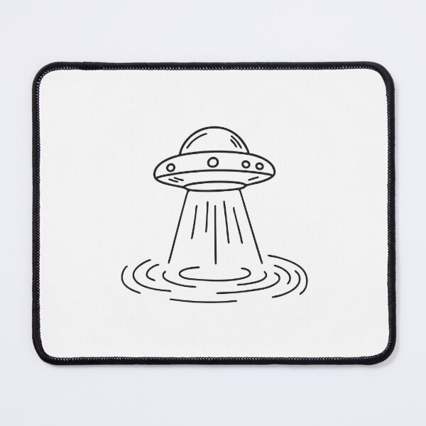 Item preview, UFO Floating Above Rippling Lake designed and sold by rasagamastore.